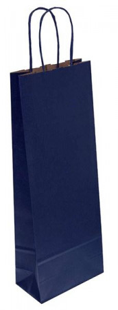 SHOPPER BOTTIGLIA KRAFT SEALING BLU