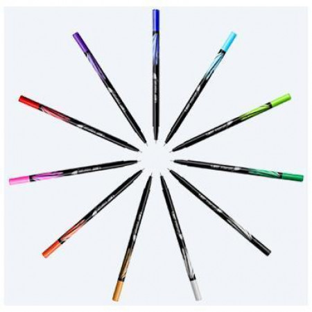 CONF12 PENNA P.FIBRA 0,4MM COL.VIOLA