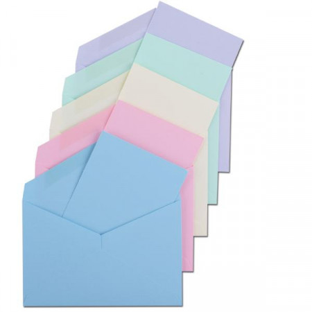 CONFEZIONE 100 BUSTE CON BIGLIETTO COLORE ROSA                        FORMATO 4 (75 X 112 MM) - GRAMMI 100/225
