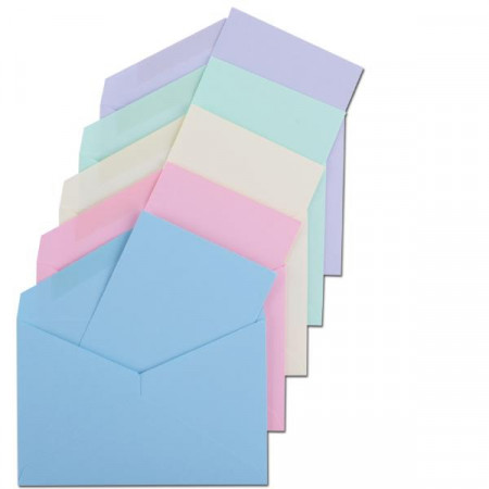 CONFEZIONE 100 BUSTE CON BIGLIETTO COLORE ROSA                        FORMATO 9 (90 X 140 MM) - GRAMMI 100/225