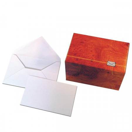 CF100 BUSTA CON BIGLIETTO COLORE BIANCO - FORMATO 4 (75 X 112 MM)     80/220 GRAMMI