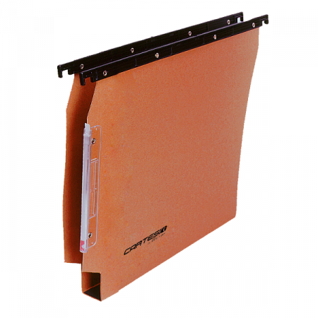 Cartelle sospese per armadio Linea Cartesio Serie 114 Beta  colore arancio  interasse 33 cm  F.do U3 arancio (conf.50)