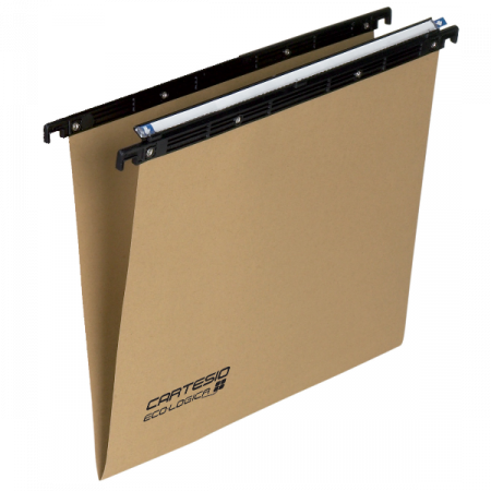 Cartelle sospese per cassetto Linea Cartesio Eco Serie 100  colore avana  inter. 33 33 8cm  Fdo V (conf.100)