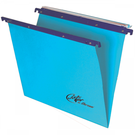 Cartelle sospese per cassetto Linea Joker Serie 400 Link azzurro   Interasse 39 39 8 cm F.do V (conf.25)