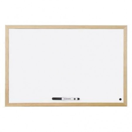 LAVAGNA BIANCA LACCATA 60X45 CON CORNICE IN PINO