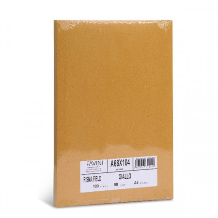 100 FOGLI GIALLO   A4