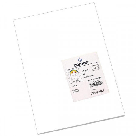 Foglio VIVALDI A3 185 g/m  01 Bianco