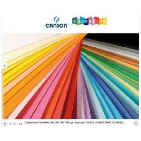 CF25Foglio COLORLINE 50x70cm 220g ARANCIONE
