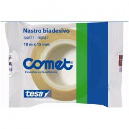 COMET NASTRO BIADESIVO IN OPP TRASPARENTE 10   15 IN CARAMELLA