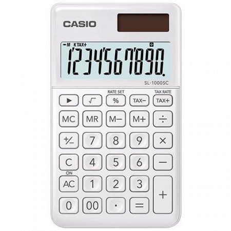 Calcolatrice tascabile CASIO SL-1000SC-WE BIANCO
