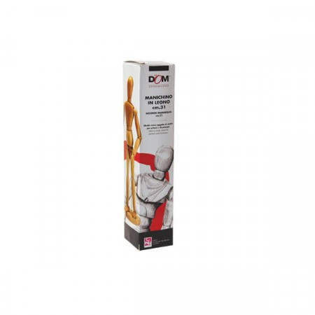 MANICHINO LEGNO CM. 31 CON BASE - UOMO