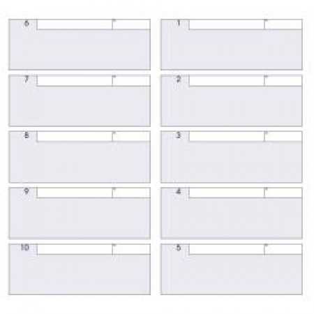 BUONI ALBERGO NUMERATI BIANCO  960 TAGLIANDI AUTORICALCANTI           (CONF DA 5 PZ)