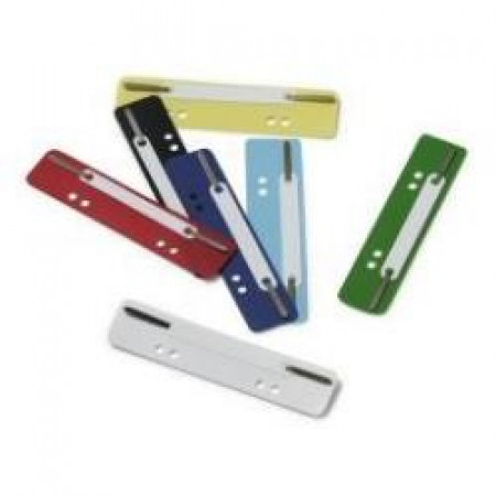FLEXI FILING STRIP. Pressini ferma fogli con aghi in metallo e foratura 60/80 mm   col. colori assortiti