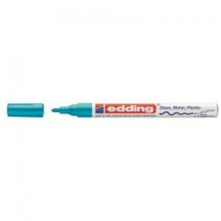 MARCATORE PERMANENTE A VERNICE COLORE AZZURRO P/TONDA  TRATTO 1-2 MM  (CONF. 10 PZ)