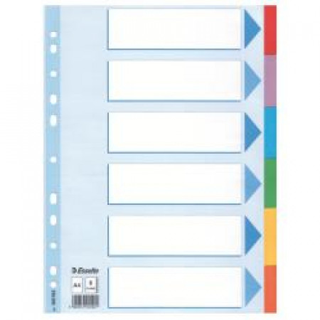 CF20 INTERCALAR CARTON 6 TCOLORS A4