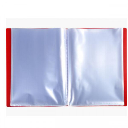 PORTALISITINI ECONOMICI 300 MICRON COL. ROSSO  F.TO 24X32CM 50 BUSTE