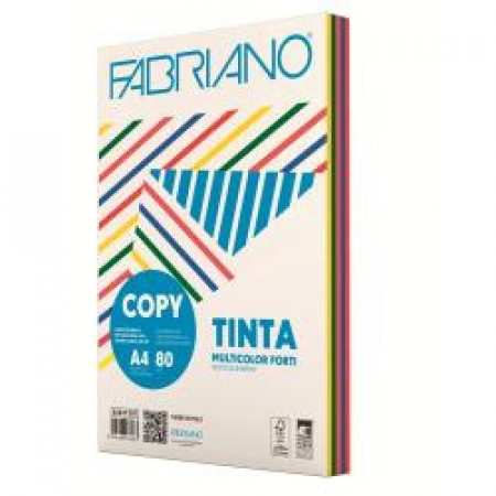 Copy Tinta Multicolor 5 col. forti (giallo  verde  azzurro  rosso  aragosta)-Copy  - F.to 21x29 7cm  Fg. 250  80 g/m2 (CF10RS)