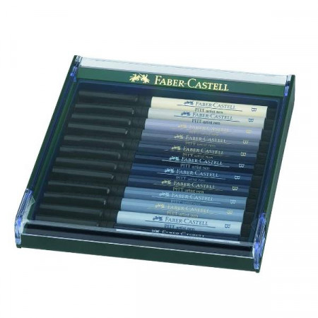 12 PEN BRUSH COLORI GRIGI