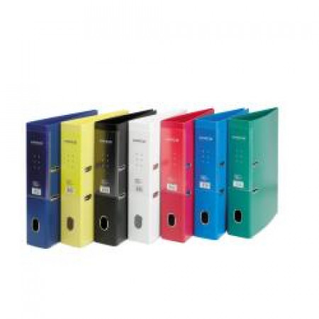 REGISTRATORE LEGALE UNICO CON CHIUSURA DORSO 8 CM AZZURRO MECCANISMO A LEVA IN ACCIAIO MECCANISMO RADO