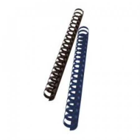 Dorsi plastici 21 anelli dorso 8 mm  capacità rilegatura 45 fogli blu (conf.100)