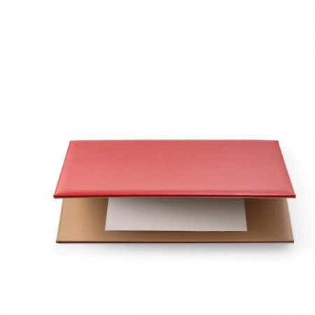 SOTTOMANO A DUE SPECCHI cm50X35 ROSSO