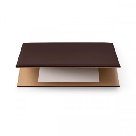SOTTOMANO A DUE SPECCHI cm50X35 MARRONE