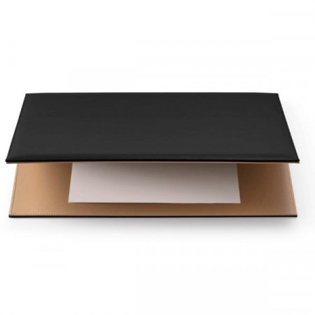 SOTTOMANO A DUE SPECCHI cm50X35 NERO