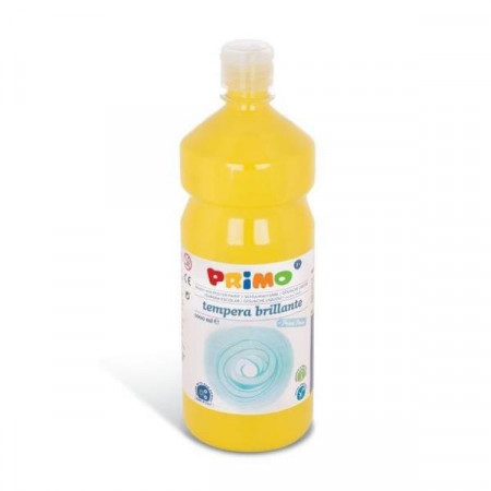 Tempera GIALLO  brillante primi passi  in bottiglia 1000ml