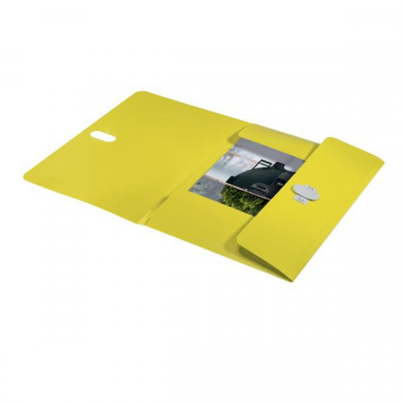 CF10 recycle Cartella a 3 lembi in PP - f.to A4 GIALLO