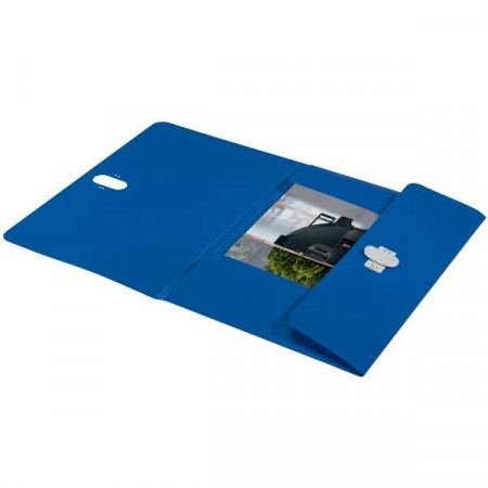 CF10 recycle Cartella a 3 lembi in PP - f.to A4 BLU