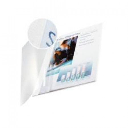 SC10 pzimpressBIND copertina flessibile fronte trasp. - f.to A4 dorso 7 mm (36-70 fogli)Bianco
