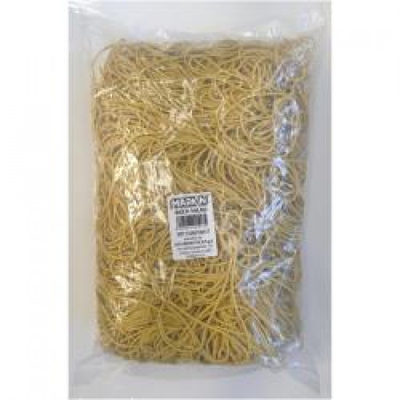 Busta 1 kg ELASTICI in gomma diam. 50x1,5mm giallo