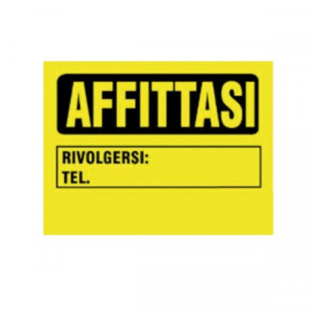 Confezione 5 cartelli AFFITTASI 230x330mm