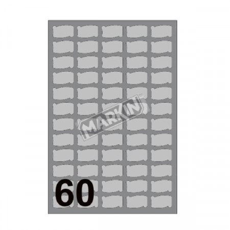 CF6000 ETICHETTE LSR335 LASER ARGENTO 36x21