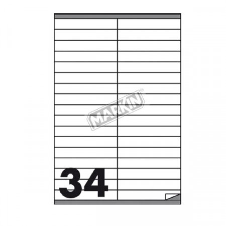 CF3400   ETICHETTE  34FG. X 100  105X16,9MM  A4