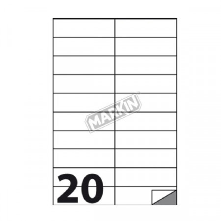 CF2000  ETICHETTE  20FG. X 100  105X 29 5MM  A4