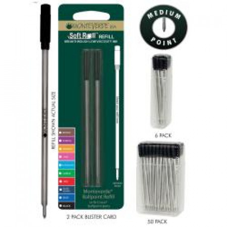 Blister 2 refill per sfera Cross blu punta media