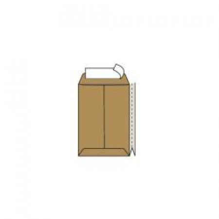 Buste a sacco con soffietto Largemail - Pigna - con strip 19x26x4 cm 100g/mq kraft avana (conf.250)