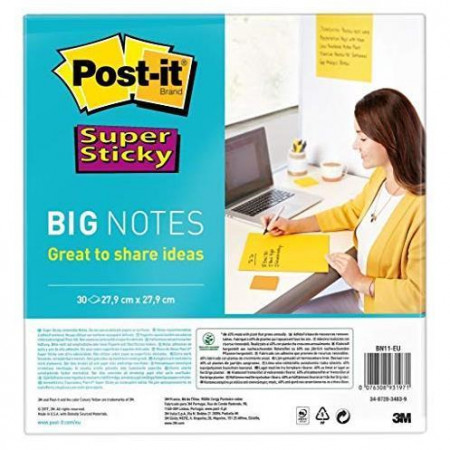 SUPER STICKY BIG NOTES GIALLO