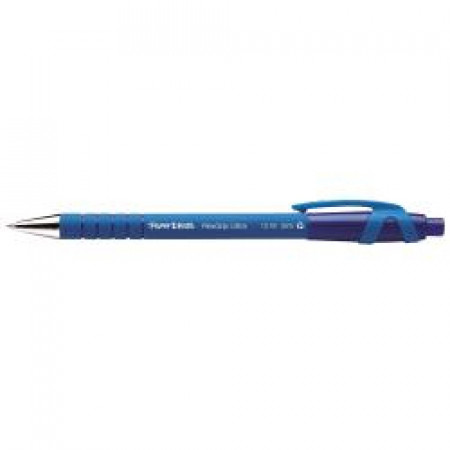 Penna a sfera a scatto FlexGrip UltraCappuccio colore dell inchiostro fusto gommato impugnatura con scanalature- blu 1 mm (conf.12)