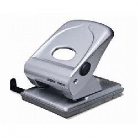 Perforatore FMC40 in metallo argento -- Fg. 2-40  ampio contenitore per i coriandoli e funzione bloccaggio (Conf. Box)