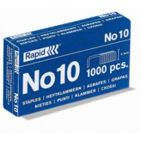 Punti  Blue 10 -- 4 mm zincati 1M  2-10 Fg.  usati per le cucitrici tascabili Tapid TEN e a pinza E10  F10  F11 (Box 1000 pz)