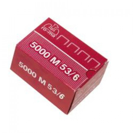 53/6 ZINCATO/ZINC PLATED     PUNTI SCATOLA/STAPLES BOX 5.000 PCS.