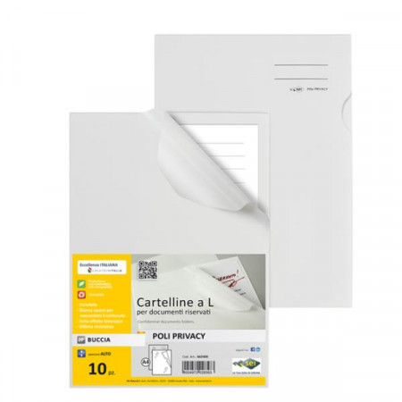 CF10 BUSTE A L IN PP BIANCO OPACO  ALTO SPESSORE