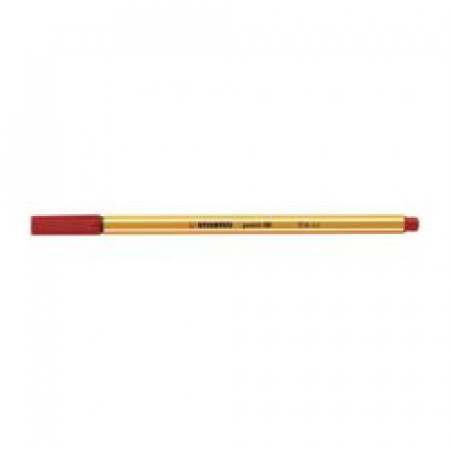 Stabilo point 88  fineliner con tratto 0 4 mm  colore rosso (Conf. 10 pz)