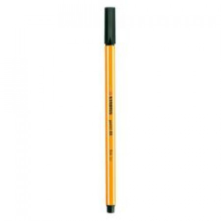 Stabilo point 88  fineliner con tratto 0 4 mm  colore nero (Conf. 10 pz)
