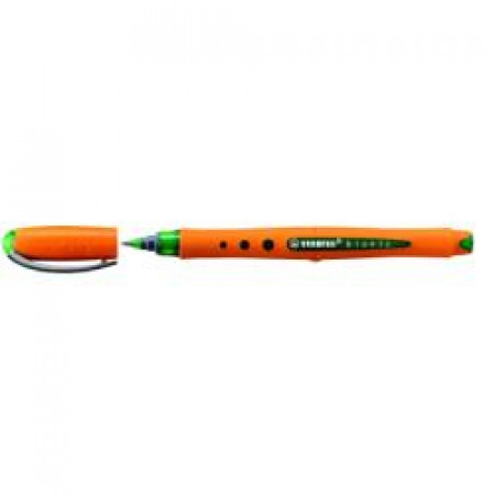 Stabilo bionic worker fine verde  punta roller stabilo bionic worker  scrittura scorrevole  tratto 0 3 mm (conf. 10pz)