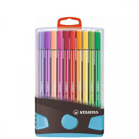 Pen 68 ColorParade antracite/azzurro da 20 colori