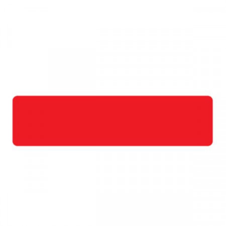CF10 STICKER RETTANGOLARI - 20X5 CM - ROSSO
