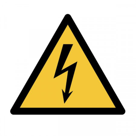 CARTELLO AVVERTENZA ELETTRICITÀ - 200X176MM